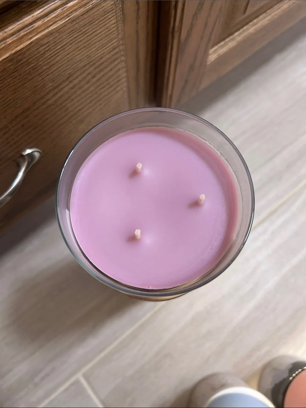 Bath & Body Works Lavender Marshmallow Candle - Purple & Gold
